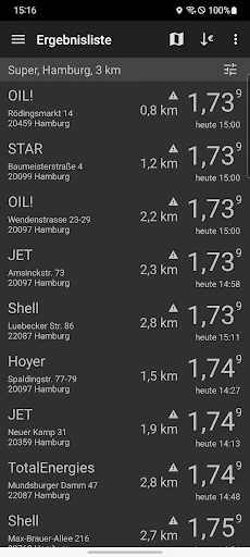 Benzinpreis-Blitz - Tanken App screenshot