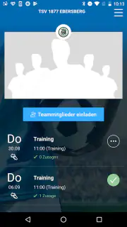 BFV-Team-App screenshot 2