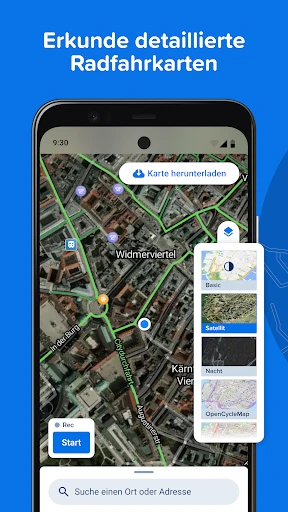 Bikemap: Fahrrad Navi & GPS screenshot