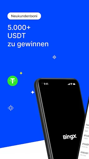 BingX BTC und Krypto kaufen screenshot