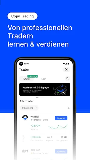 BingX BTC und Krypto kaufen screenshot