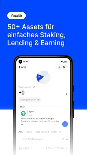 BingX BTC und Krypto kaufen screenshot