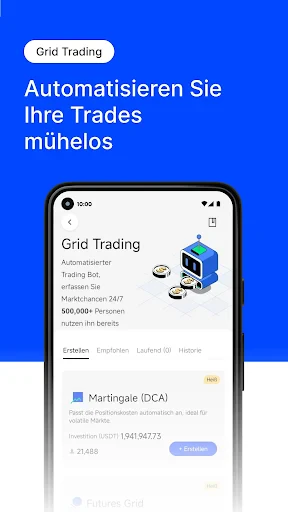 BingX BTC und Krypto kaufen screenshot