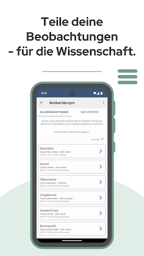 BirdNET screenshot