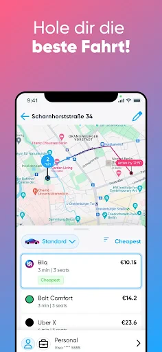 Bliq - Die beste Fahrt finden screenshot