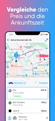 Bliq - Die beste Fahrt finden screenshot