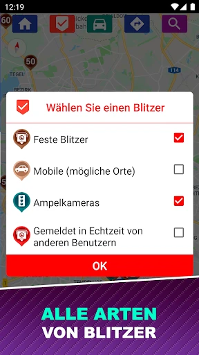 Blitzer Radarwarner screenshot