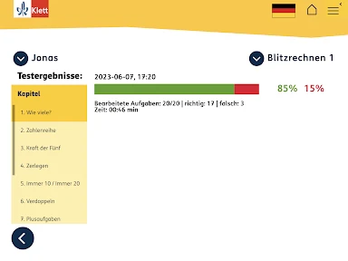 Blitzrechnen screenshot