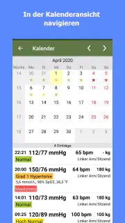 Blutdruck-Tagebuch screenshot 1