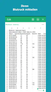 Blutdruck-Tagebuch screenshot 4