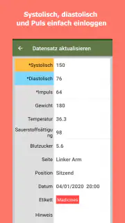 Blutdruck-Tagebuch screenshot 7