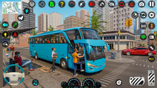 Bus Simulator - 3D Bus Spiele screenshot 2