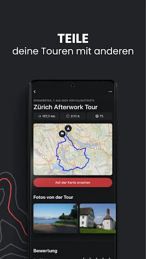 calimoto — Motorradnavigation screenshot