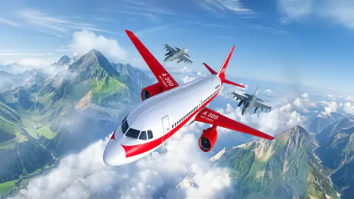 City Airplane Flight Games 3D screenshot 1