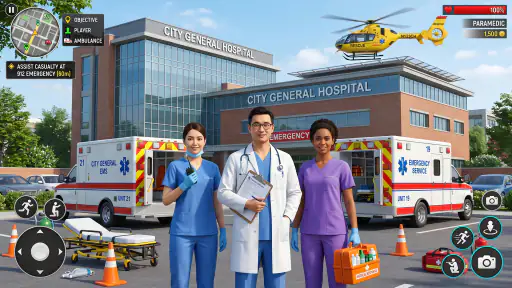 City Ambulance Rescue Sim Game screenshot 3