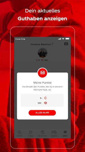 Coca-Cola: Spielen & Gewinnen screenshot