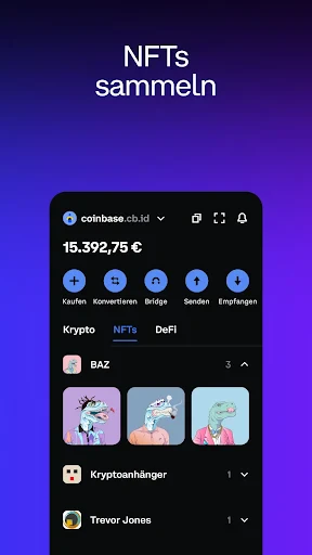 Coinbase Wallet: NFTs & Krypto screenshot