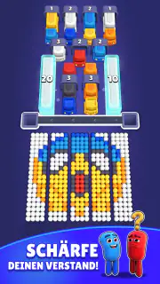 Color Bus Fill: Traffic Puzzle screenshot 1
