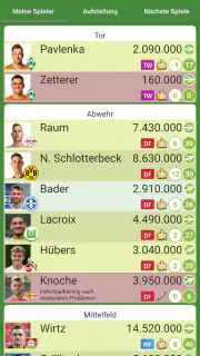Comunio screenshot 2