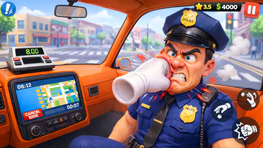 Crazy Taxi: Fahr-Spiel 3D screenshot 2