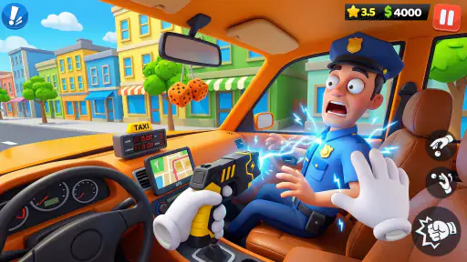 Crazy Taxi: Fahr-Spiel 3D screenshot 3