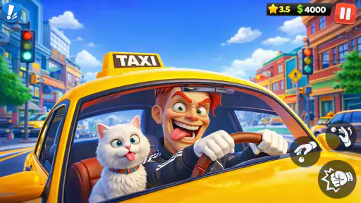 Crazy Taxi: Fahr-Spiel 3D screenshot 6