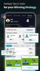 Cricket LineX: Fast Live score screenshot 2