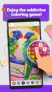 Cross Stitch Coloring Art screenshot 1