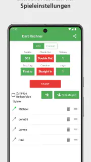 Dart Rechner App Punkte Zähler screenshot 3