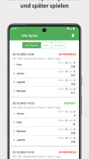 Dart Rechner App Punkte Zähler screenshot 5
