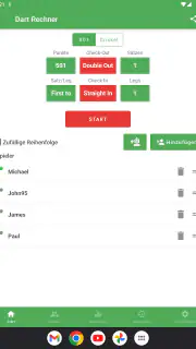 Dart Rechner App Punkte Zähler screenshot 7