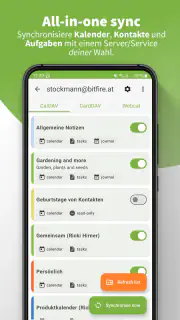 DAVx⁵ – CalDAV CardDAV WebDAV screenshot 1