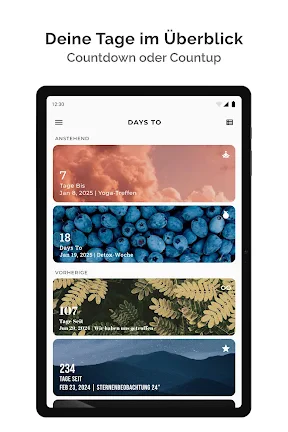 Days To | Countdown und Widget screenshot