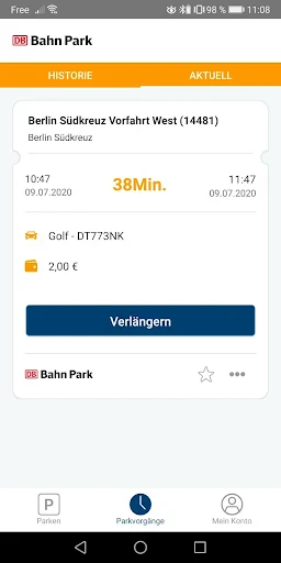 DB BahnPark screenshot