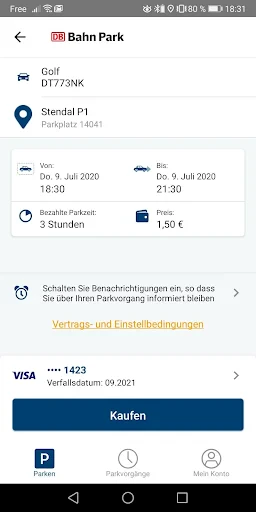 DB BahnPark screenshot