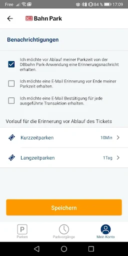DB BahnPark screenshot