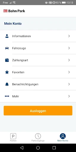 DB BahnPark screenshot