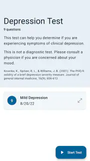 Depression Test screenshot 1
