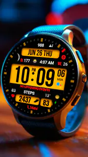 Dgt BigMod Informer Watch face screenshot 1