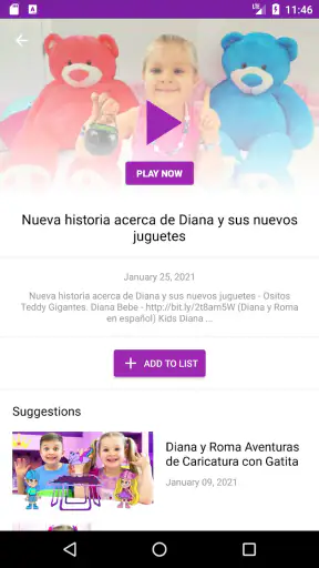 Diana- und Roma-Videos screenshot