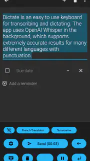 Dictate Keyboard (Whisper AI) screenshot 2