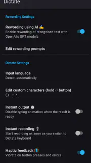 Dictate Keyboard (Whisper AI) screenshot 3