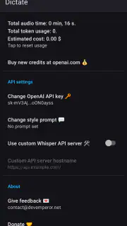 Dictate Keyboard (Whisper AI) screenshot 4