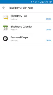 Dienste des BlackBerry Hub+ screenshot 2