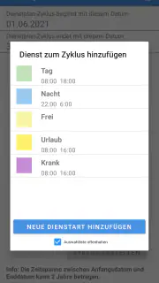 Dienstplan screenshot 3