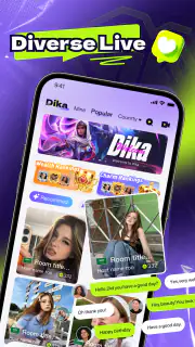 Dika - Party & Live Chat screenshot 1