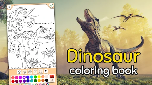 Dinosaurier malen für Kinder screenshot