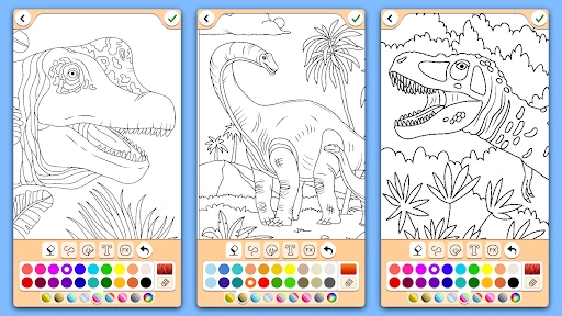 Dinosaurier malen für Kinder screenshot