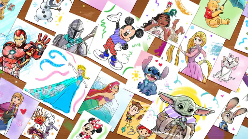 Disney Färbung Welt screenshot