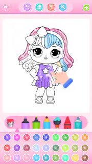 Doll Princess Coloring Games screenshot 2